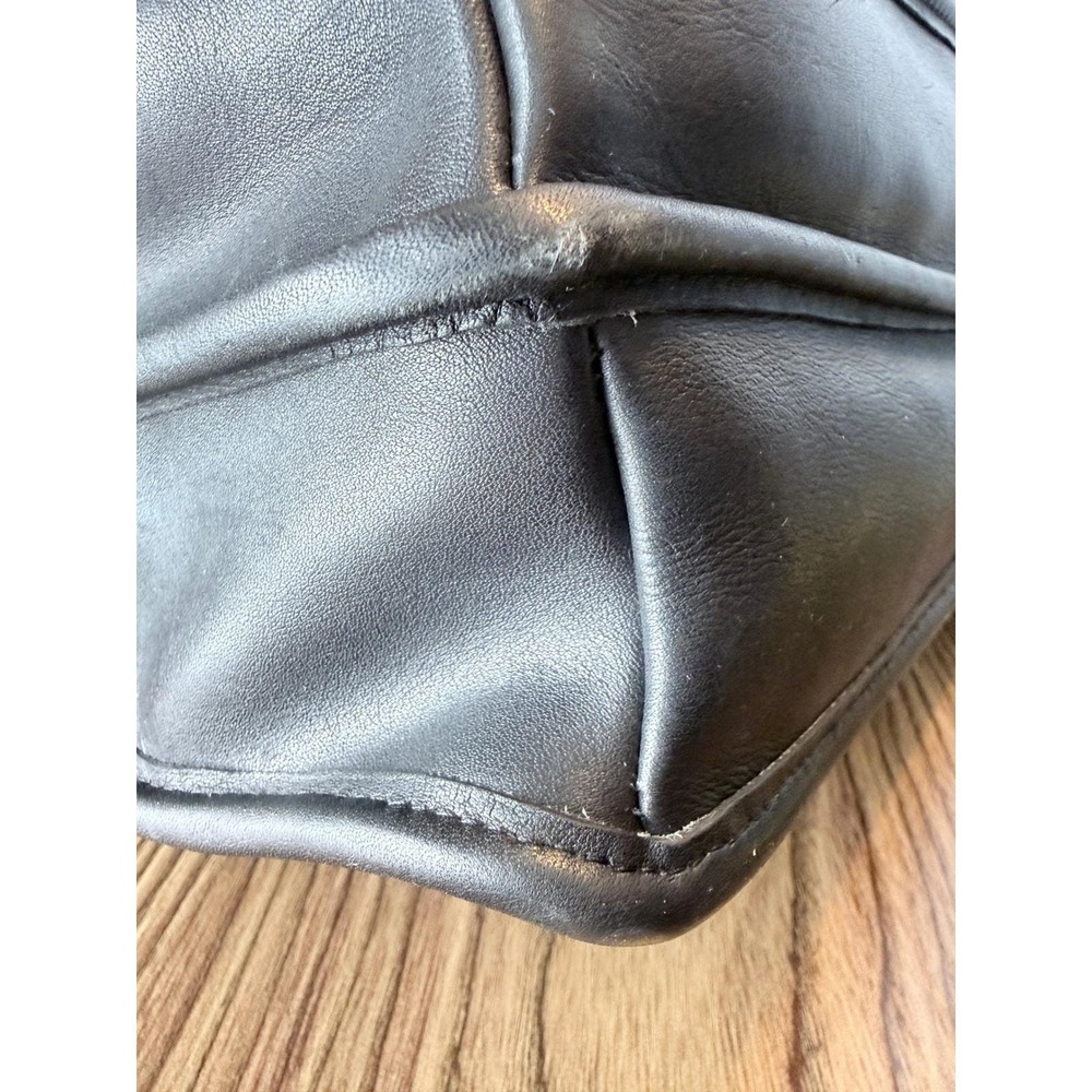 Coach Beekman Briefcase Vintage Black Leather Messenger Bag Made in USA 5231 - Picture 12 of 16